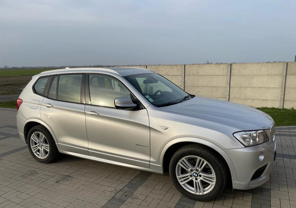 BMW X3 cena 76500 przebieg: 172500, rok produkcji 2012 z Rogoźno małe 254